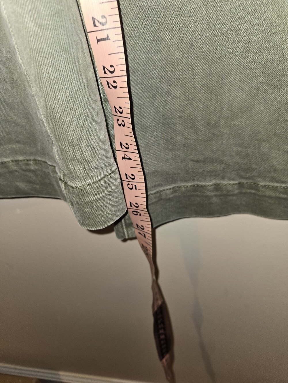 GAP Denim High Rise Wide Leg Jeans Women’s 8/28R Olive Green Utility Carpenter - Picture 4 of 4